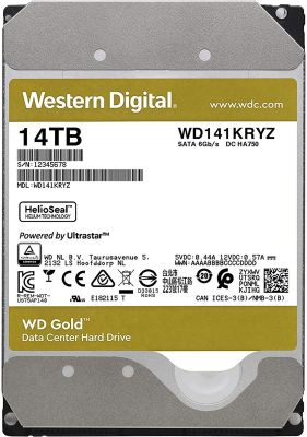 14TB WD GOLD ENTERPRISE 7200RPM SATA3 256MB WD141KRYZ