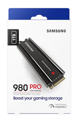 1TB SAMSUNG 980 PRO Heatsink M.2 NVMe MZ-V8P1T0CW - Thumbnail