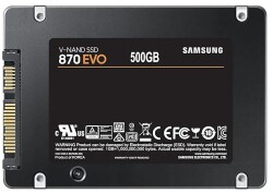 500GB SAMSUNG 870 EVO MZ-77E500BW SSD - Thumbnail