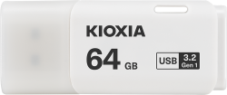 64GB USB3.2 GEN1 KIOXIA BEYAZ USB BELLEK LU301W064GG4 - Thumbnail