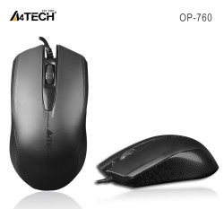 A4tech - A4 TECH OP-760 USB SİYAH V-TRACK 1000 DPI MOUSE