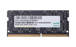 Apacer 32GB (1x32) 3200MHz CL22 DDR4 Notebook SODIMM RAM (ES.32G21.PSI) - Thumbnail