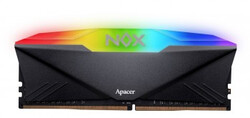 Apacer NOX RGB AURA Black 8GB (1x8GB) 3200Mhz CL16 DDR4 Gaming Ram (AH4U08G32C28YNBAA-1) - Thumbnail