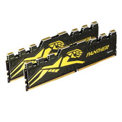 Apacer Panther Black-Gold 16GB (2x8GB) 3200Mhz CL16 DDR4 Gaming Ram (AH4U16G32C28Y7GAA-2) - Thumbnail