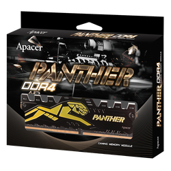 Apacer Panther Black-Gold 8GB (1x8GB) 3200MHz CL16 DDR4 Gaming Ram (AH4U08G32C28Y7GAA-1) - Thumbnail