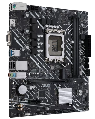 ASUS PRIME H610M-K D4 DDR4 3200(OC) HDMI DP M.2 mATX 1700p