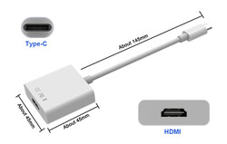 CODEGEN CDG-CNV33 USB 3.1 TYPE-C TO HDMI ÇEVİRİCİ - Thumbnail