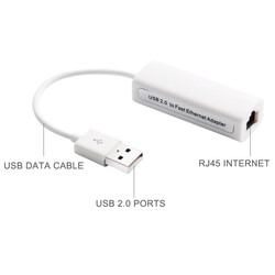 CODEGEN CDG-CNV42 USB2.0 TO RJ45 ETHERNET ÇEVİRİCİ - Thumbnail