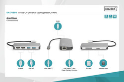 Digitus DA-70884 USB-C Universal Docking Station - Thumbnail