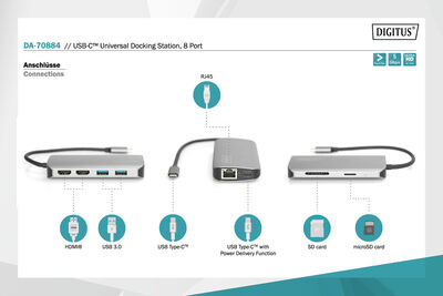 Digitus DA-70884 USB-C Universal Docking Station