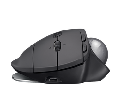 LOGITECH MX ERGO GRAPHITE KABLOSZ MOUSE 910-005179 - Thumbnail