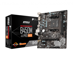 Msi - MSI B450M-A PRO MAX DDR4 3466 HDMI USB3.2 mATX