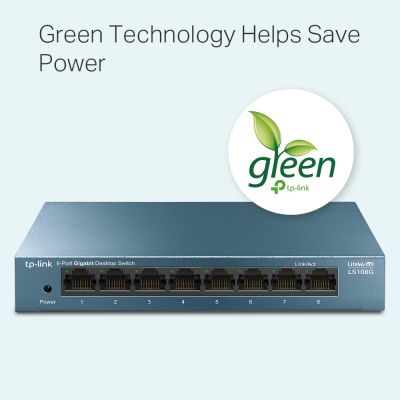 TP-LINK LS108G 8 PORT GIGABIT LITEWAVE SWITCH(ÇELİK KASA)